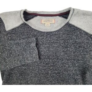 Tommy Bahama Men's Long Sleeve Shirt Cotton Blend Heathered Gray Size Large